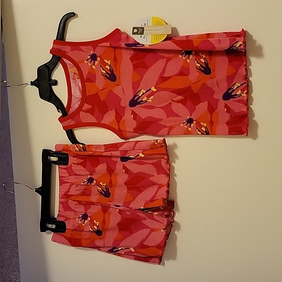 NWT: peyton & parker Toddler Girls Tropical Pajama Set - Picture 1 of 13